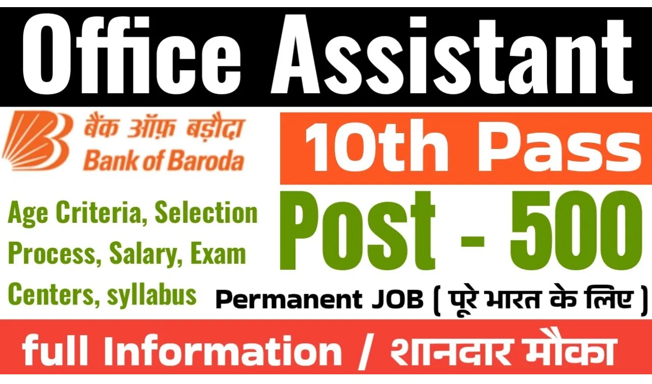 Bank of Baroda (BOB) Office Assistant Peon Recruitment 2025 Notification PDF, Last Date to Apply Online, Exam Date, Salary, Syllabus, Result, etc.